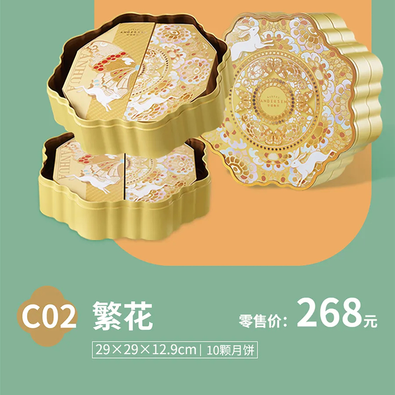 安德鲁森月饼券（繁花C02）-中秋月饼铁盒
